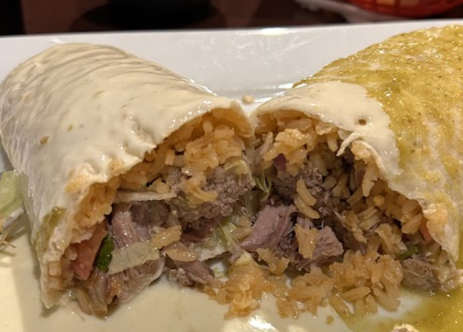 Cowboy Mexican Bar & Grill signature dishes Classic ChimichangaTexas BurritoBurrito California